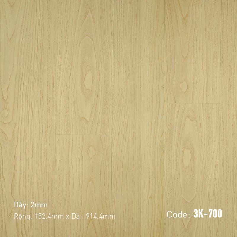 Sàn Nhựa Giả Gỗ Dán Keo 3K700