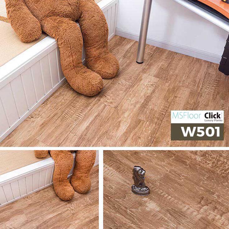 Sàn Nhựa Giả Gỗ Dán Keo MSfloor W501.1
