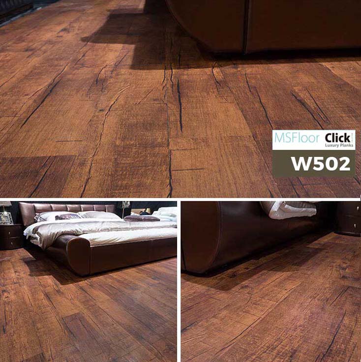 Sàn Nhựa Giả Gỗ Dán Keo MSfloor W502